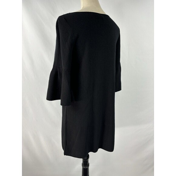 Moth Anthropologie Chester Sweater Dress Black Small Bell Sleeve - Picture 5 of 13